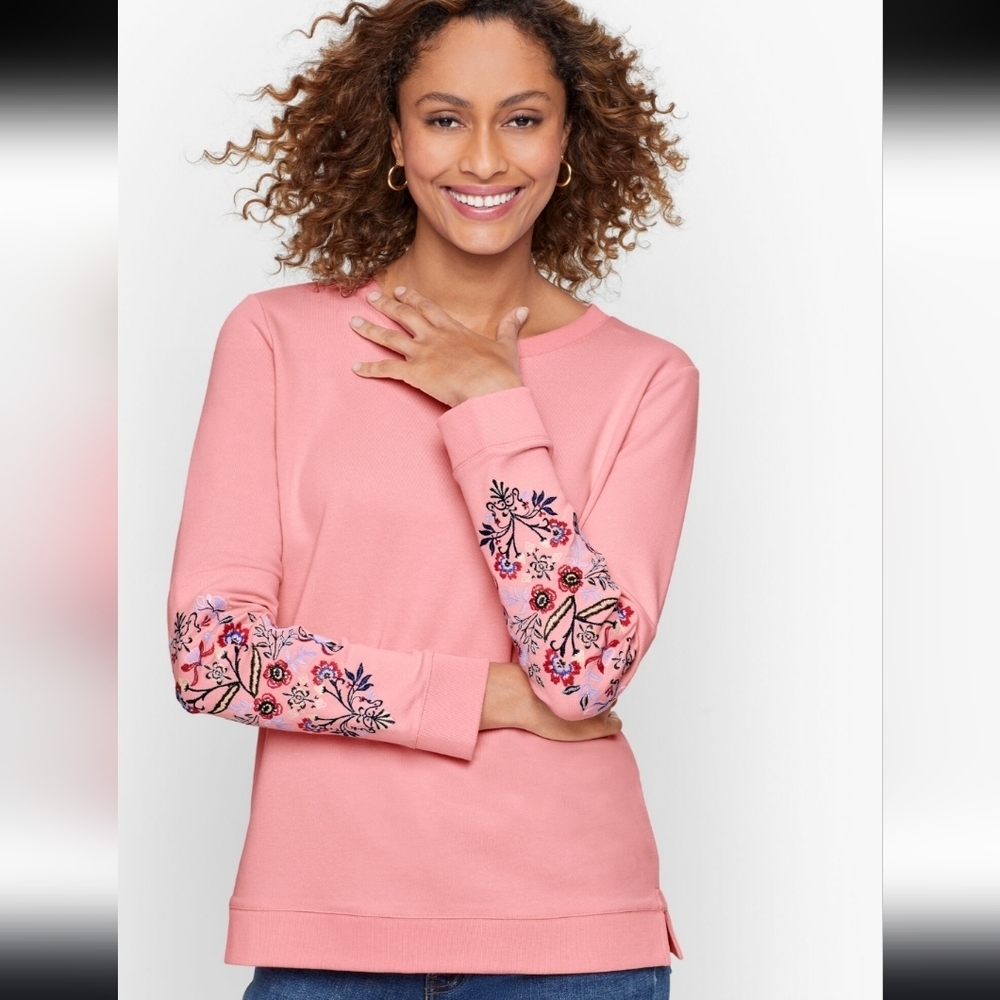 Talbots Embroidered Sweatshirt - Picture 1 of 6